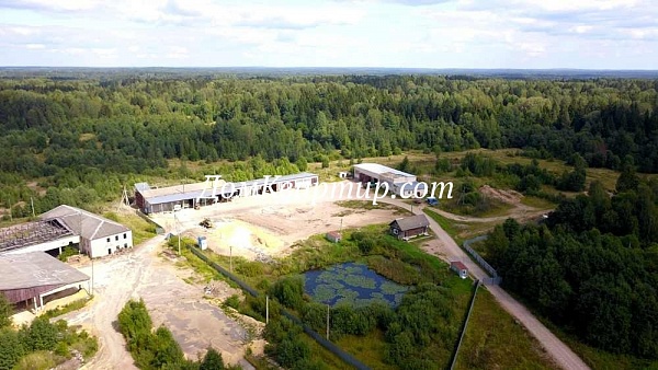 Производственная площадка с ж/д путями - производство пеллетов в д. Ново-Троицкое №91
