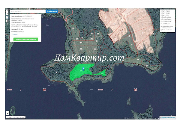 Земельный участок в дер. Курово №373 Земельный участок в дер. Курово №373